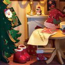 Rolife Twinkling Christmas House DIY miniature kit