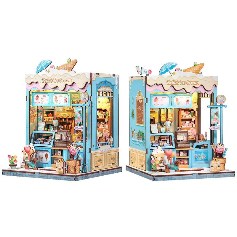 CuteBee Bella's Ice Cream Miniature House DIY Kit - Little Worlds