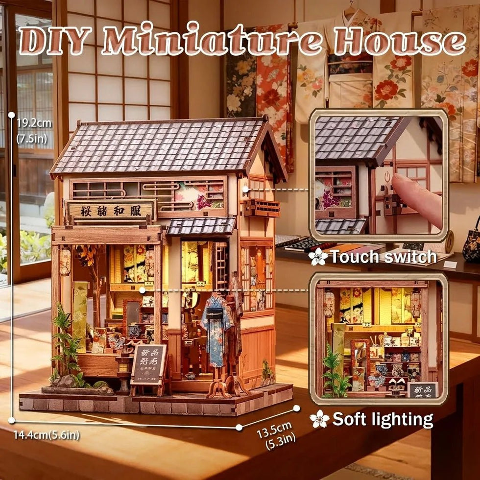 CuteBee Sakura O Kimono miniature house DIY kit