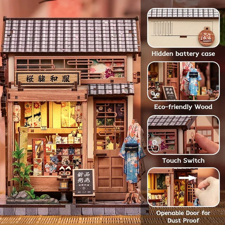 CuteBee Sakura O Kimono miniature house DIY kit