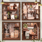 CuteBee Sunny Cafe Miniature House DIY Kit - Little Worlds