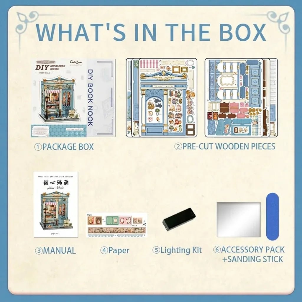 CuteBee Sweet Marie Miniature House DIY Kit - Little Worlds