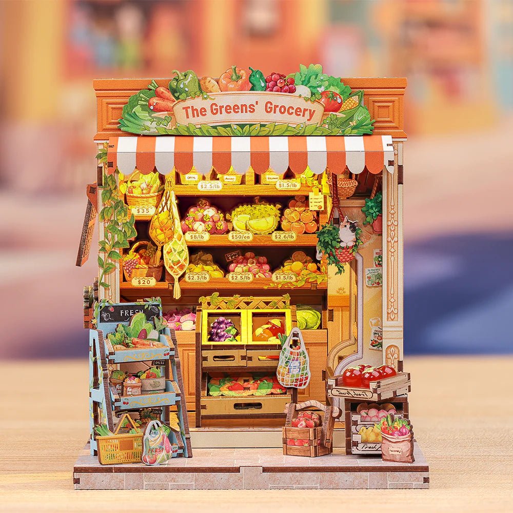 CuteBee The Greens' Grocery Miniature House DIY Kit - Little Worlds