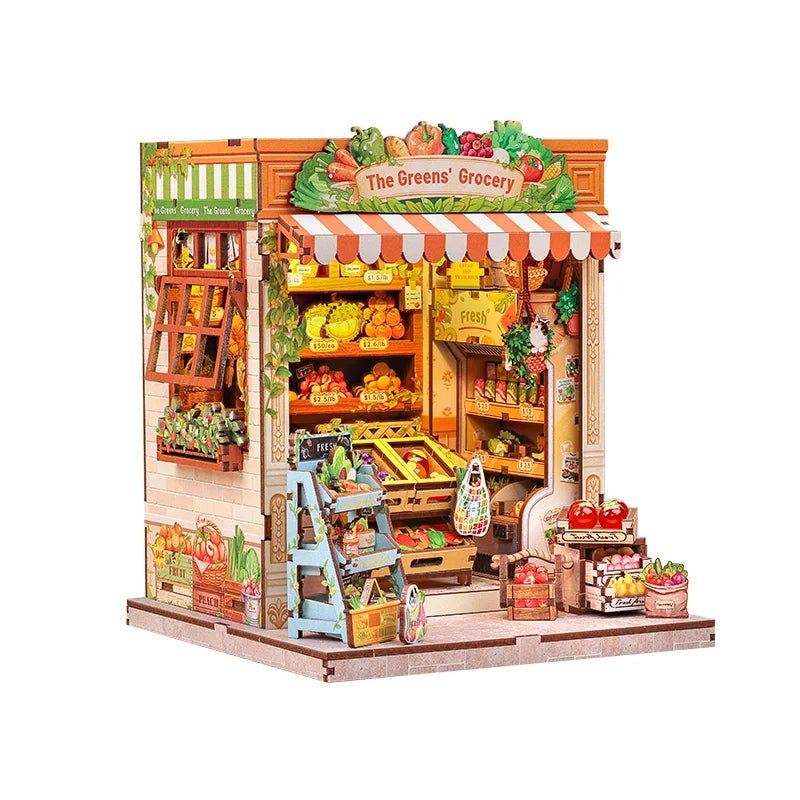 CuteBee The Greens' Grocery Miniature House DIY Kit - Little Worlds