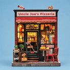 CuteBee Uncle Joe's Pizzeria Miniature House DIY Kit - Little Worlds