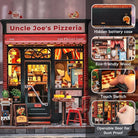 CuteBee Uncle Joe's Pizzeria Miniature House DIY Kit - Little Worlds
