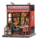 CuteBee Uncle Joe's Pizzeria Miniature House DIY Kit - Little Worlds