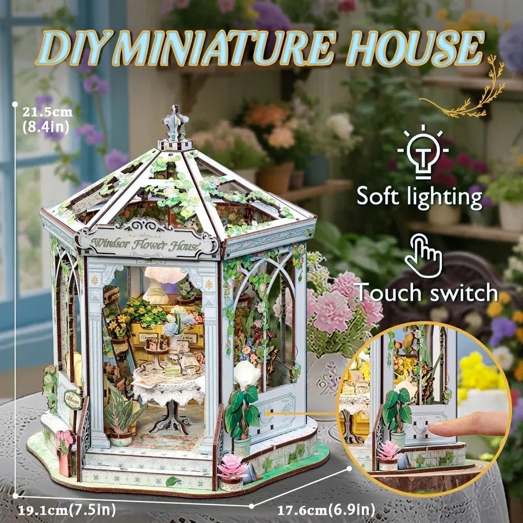 CuteBee Windsor Flower House Miniature House DIY Kit - Little Worlds