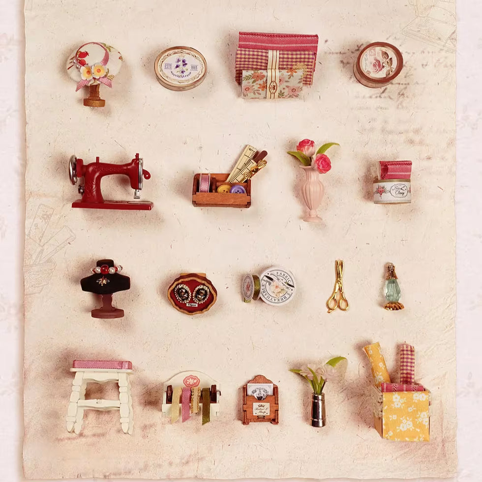 Rolife Elsa's Tailoring DIY miniature kit