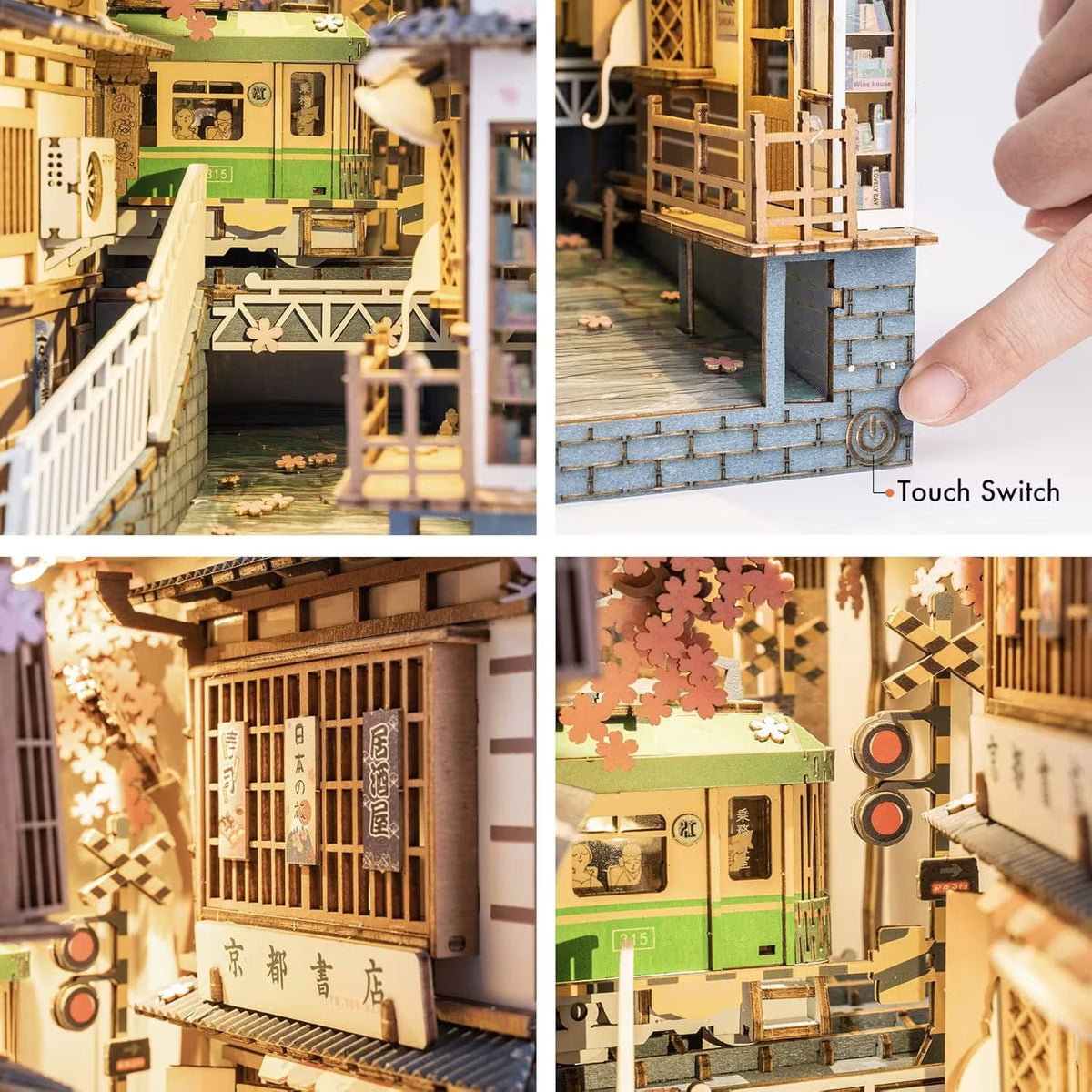 Rolife Sakura Densya DIY book nook kit