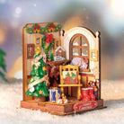 Rolife Christmas Fireplace DIY Miniature Kit - Little Worlds