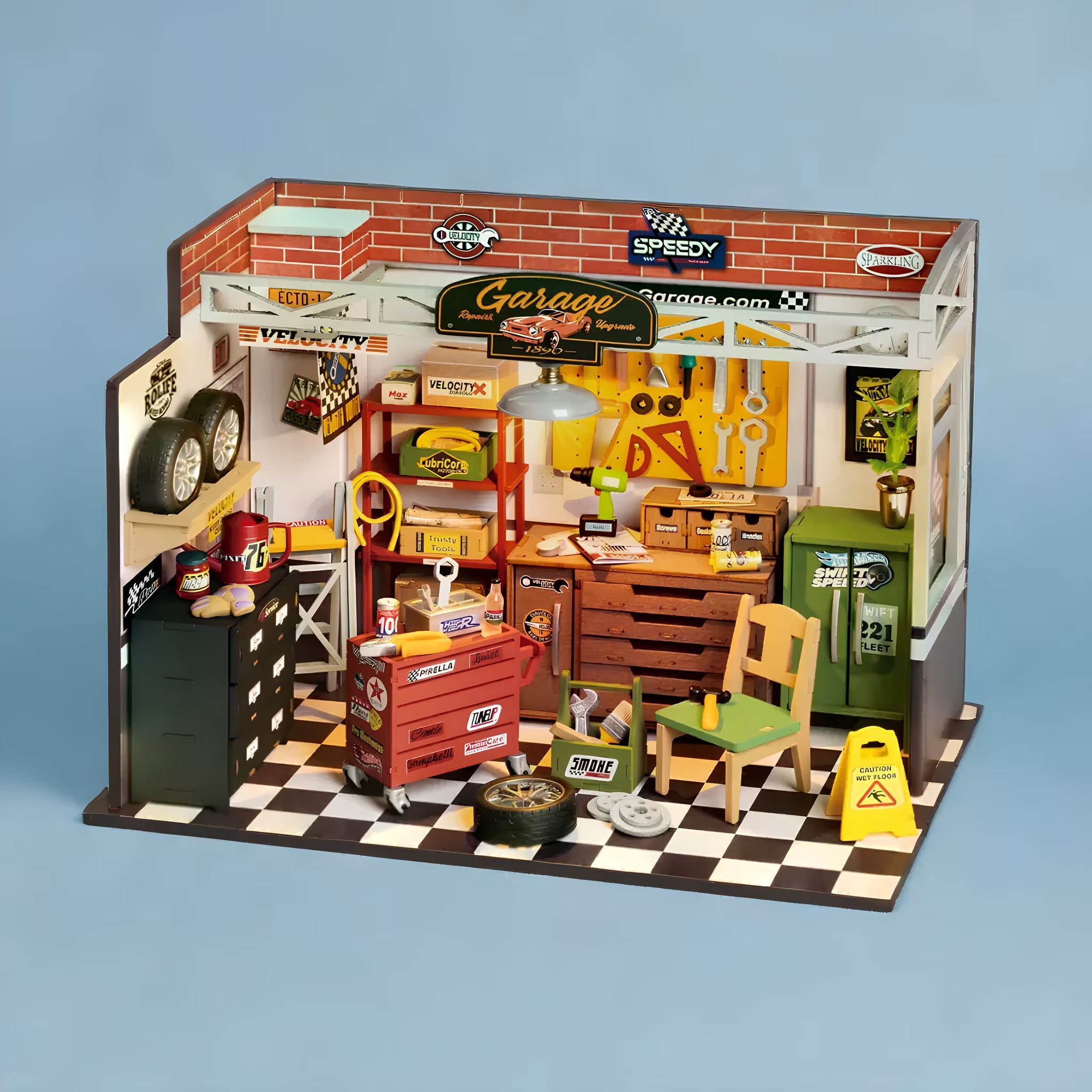 Rolife Garage Workshop DIY Miniature Kit - Little Worlds