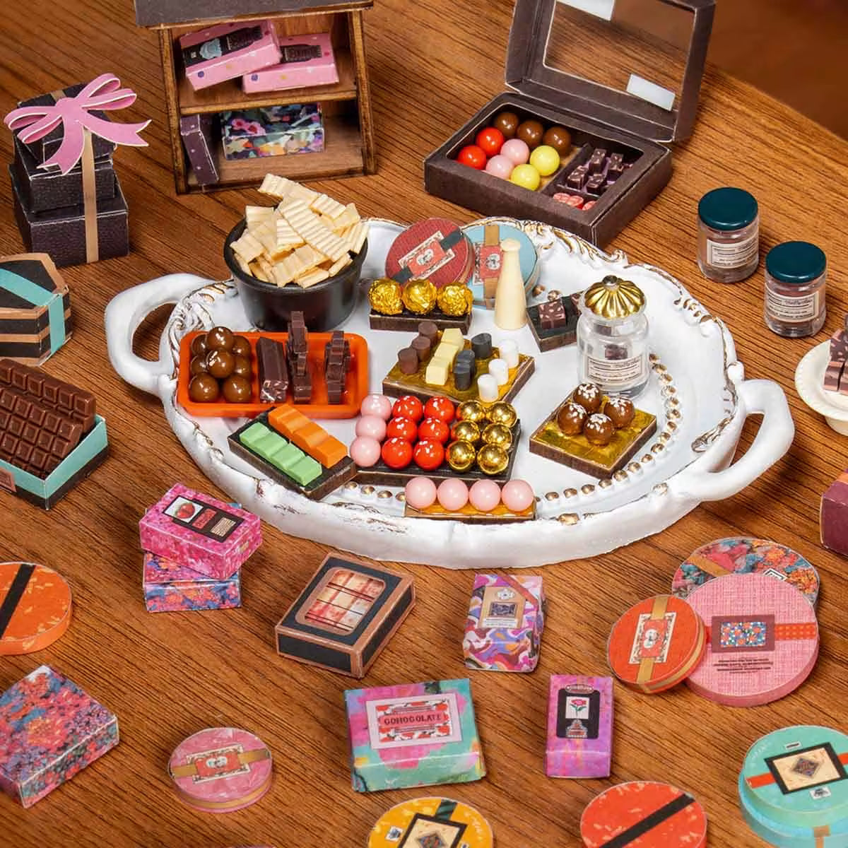 Rolife Henry's Chocolate Shop DIY Miniature Kit - Little Worlds