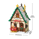 Rolife Twinkling Christmas House DIY miniature kit