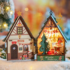Rolife Twinkling Christmas House DIY Miniature Kit - Little Worlds