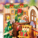 Rolife Christmas Fireplace DIY miniature kit