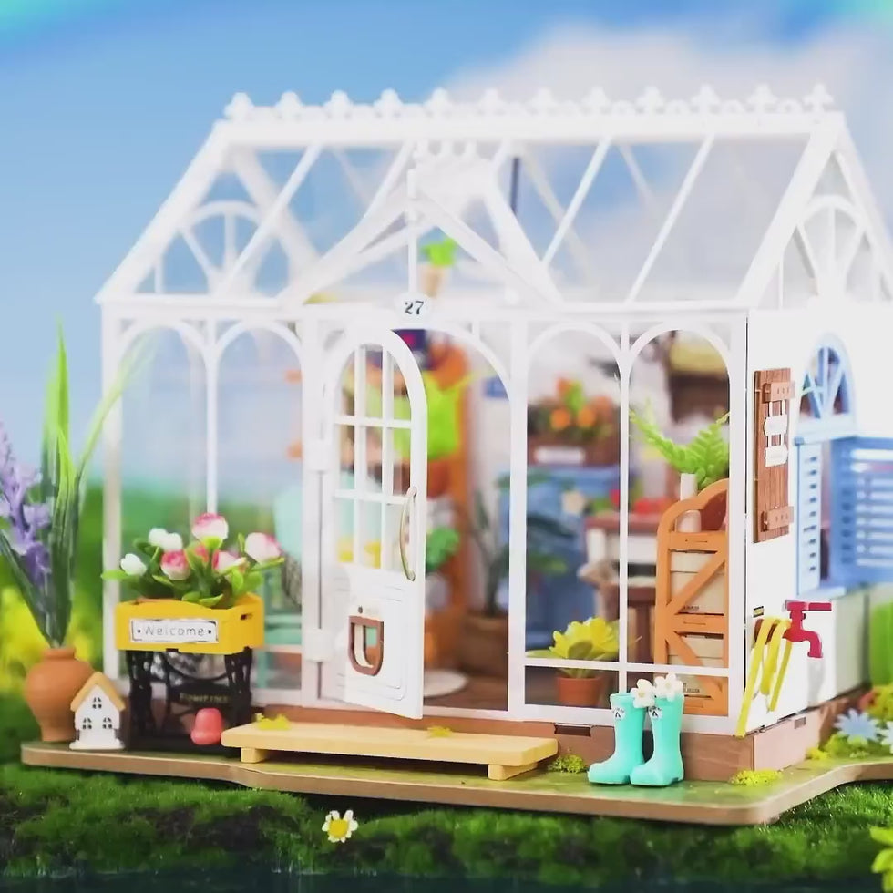 Rolife Dreamy Garden House DIY Miniature Kit video preview