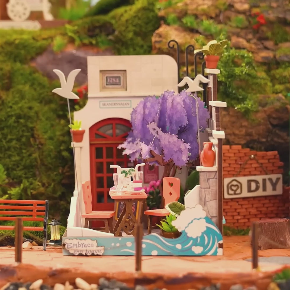 Rolife Seaside Restaurant DIY Miniature Kit video preview