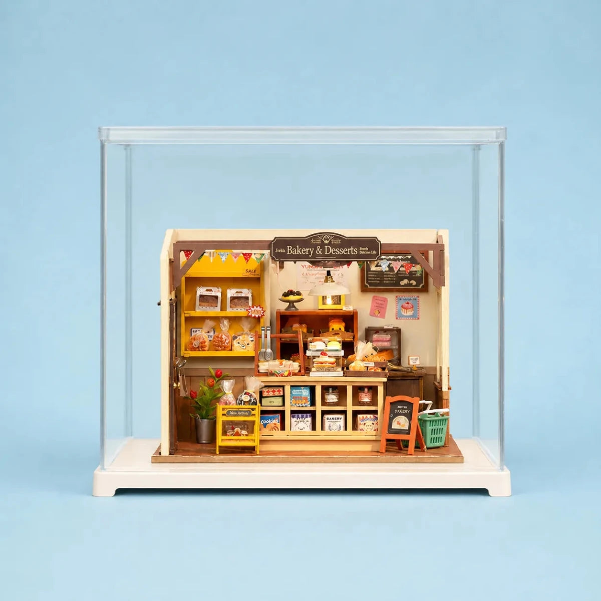 Rolife Acrylic Display Box Dust Cover for Large Miniatures - Little Worlds