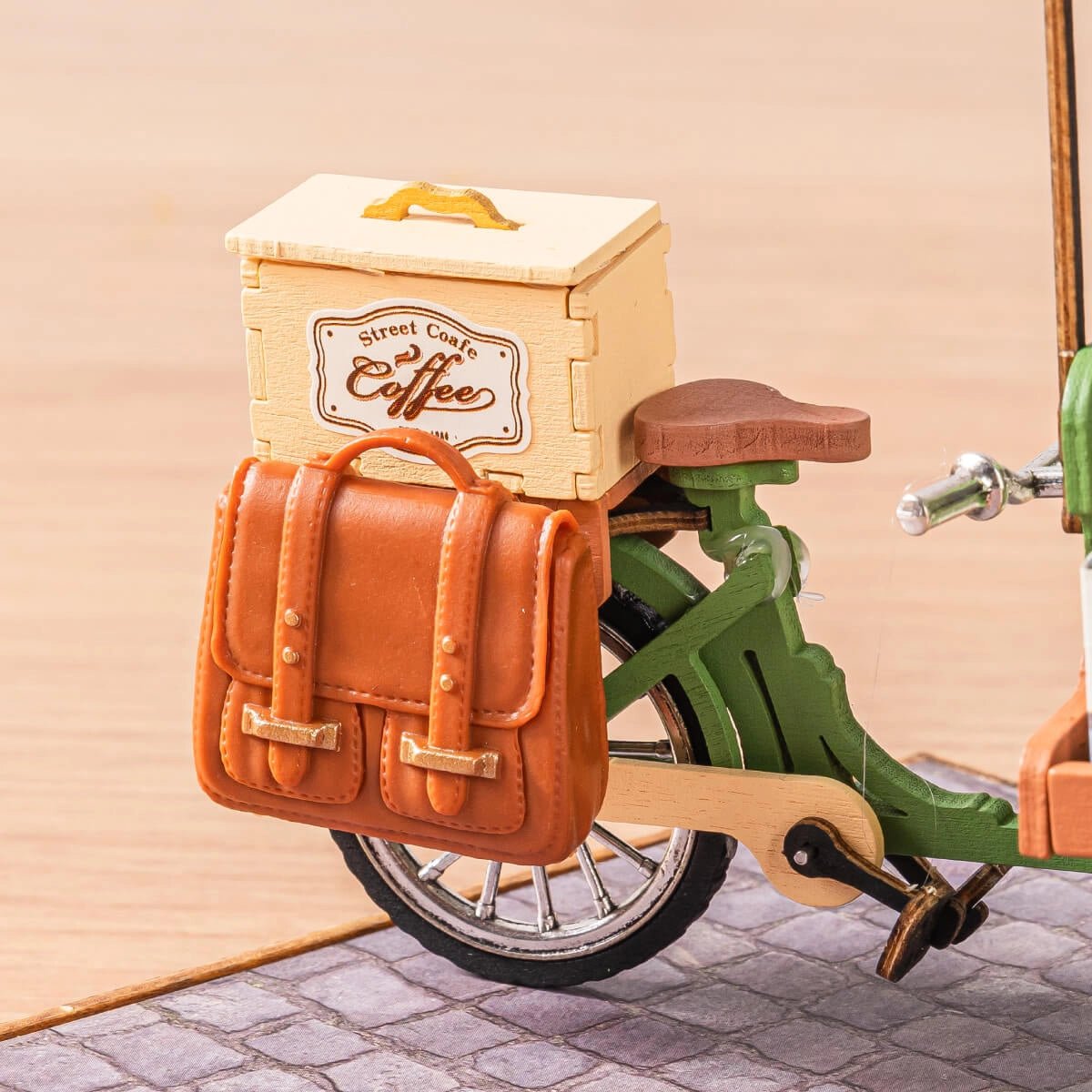 Rolife Aromatic Coffee Cart DIY Miniature Model Kit - Little Worlds