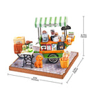 Rolife Aromatic Coffee Cart DIY Miniature Model Kit - Little Worlds