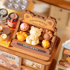 Rolife Cookii Bunny's Cookie Shop DIY Miniature Kit with Figurine - Little Worlds