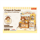 Rolife Cookii Bunny's Cookie Shop DIY miniature kit with Figurine