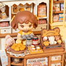 Rolife Cookii Bunny's Cookie Shop DIY miniature kit with Figurine