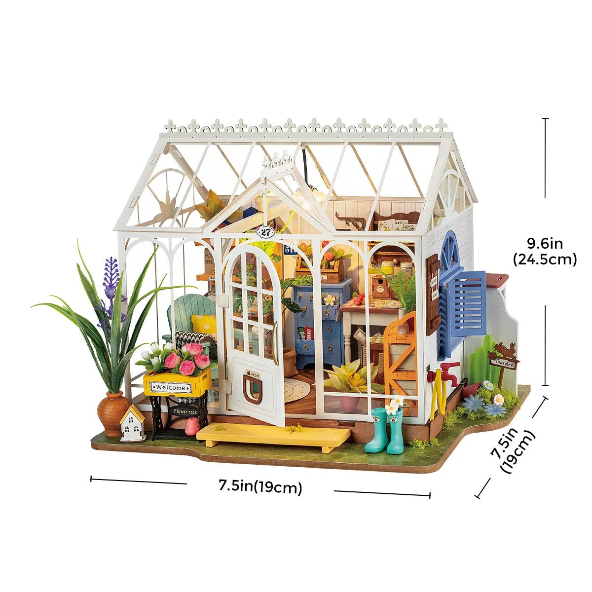 Rolife Dreamy Garden House DIY Miniature Kit - Little Worlds