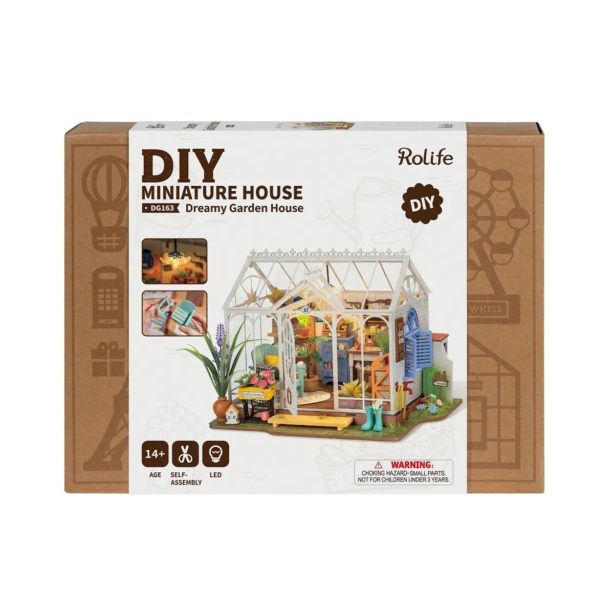 Rolife Dreamy Garden House DIY Miniature Kit - Little Worlds
