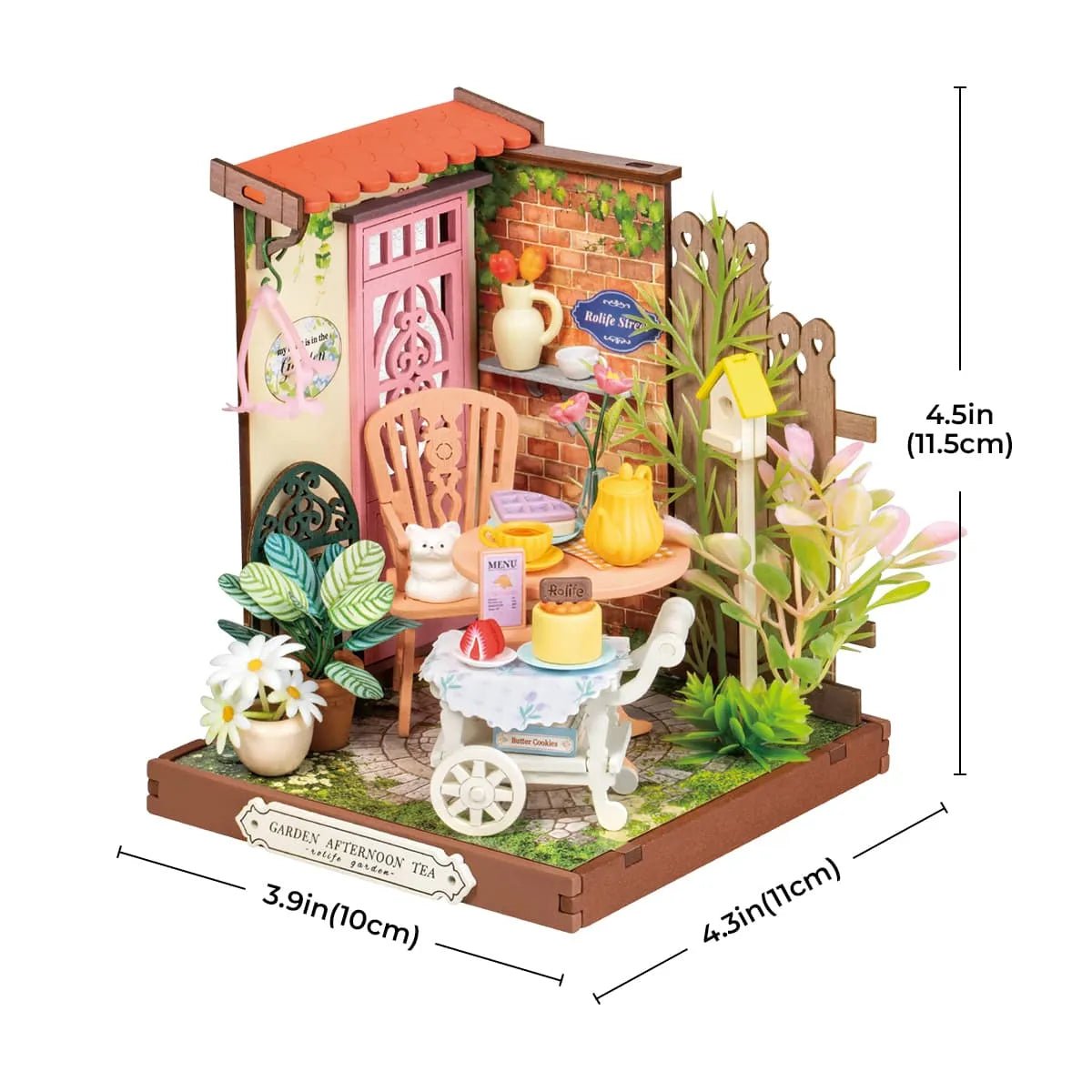 Rolife Garden Afternoon Tea DIY Miniature Kit - Little Worlds