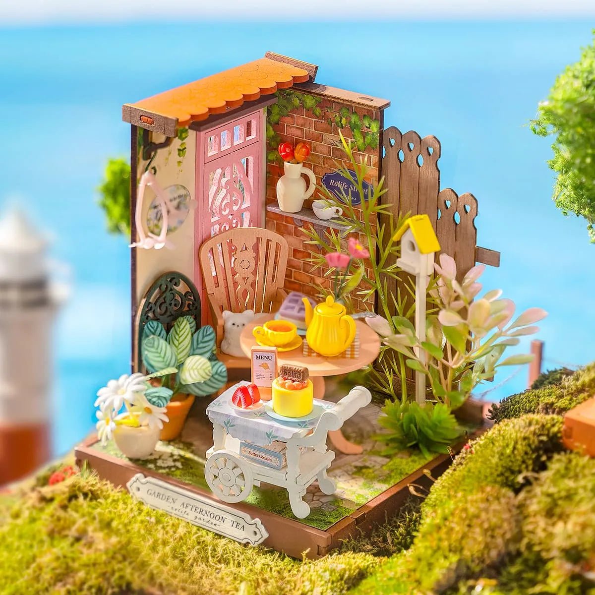 Rolife Garden Afternoon Tea DIY Miniature Kit - Little Worlds