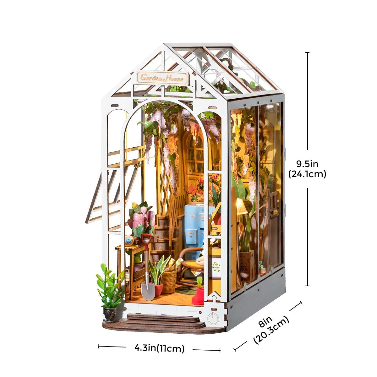 Rolife Garden House DIY Book Nook Kit - Little Worlds