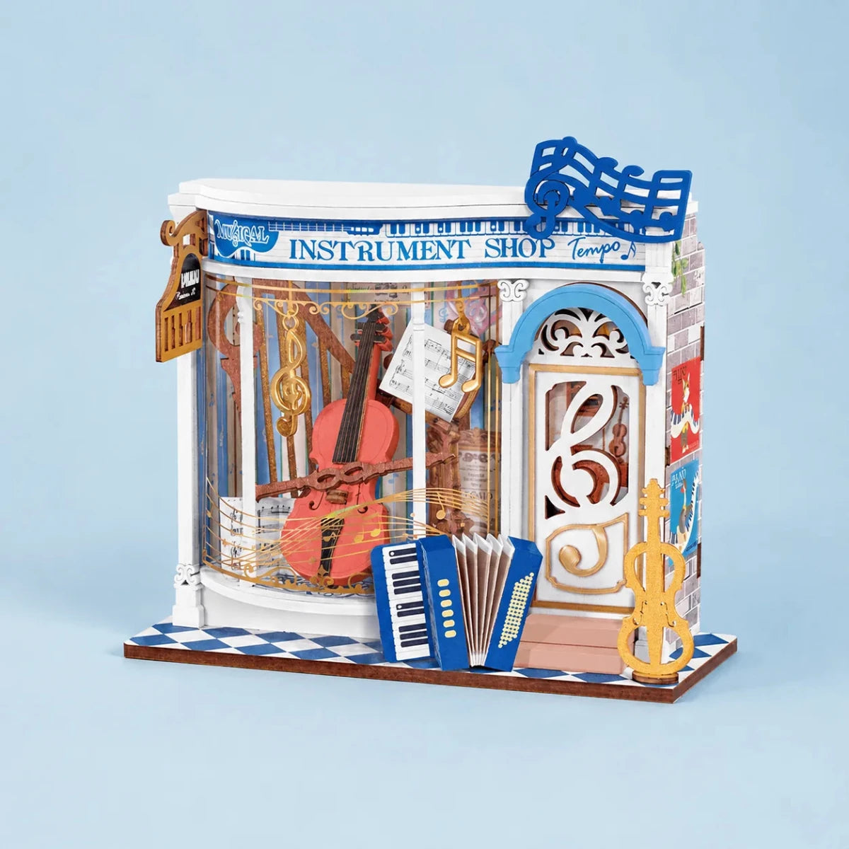 Rolife Melody Instrument Shop DIY Miniature Kit - Little Worlds