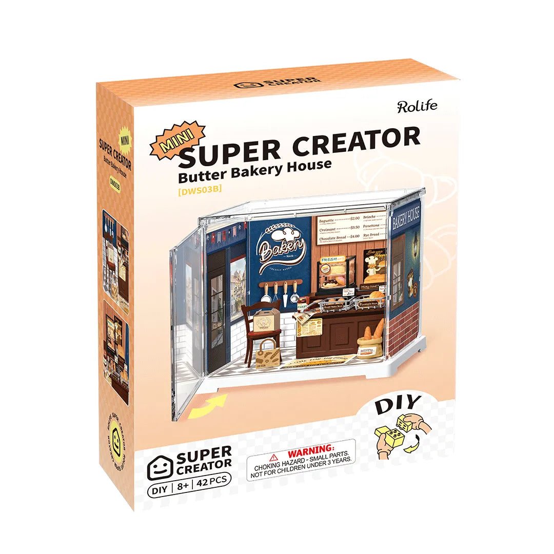 Rolife Mini Super Creator Butter Bakery DIY Miniature - Little Worlds