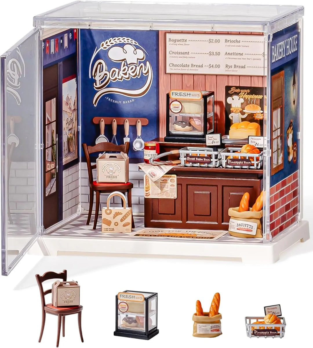 Rolife Mini Super Creator Butter Bakery DIY Miniature - Little Worlds