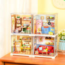 Rolife Mini Super Creator Country Blue Lounge DIY Miniature