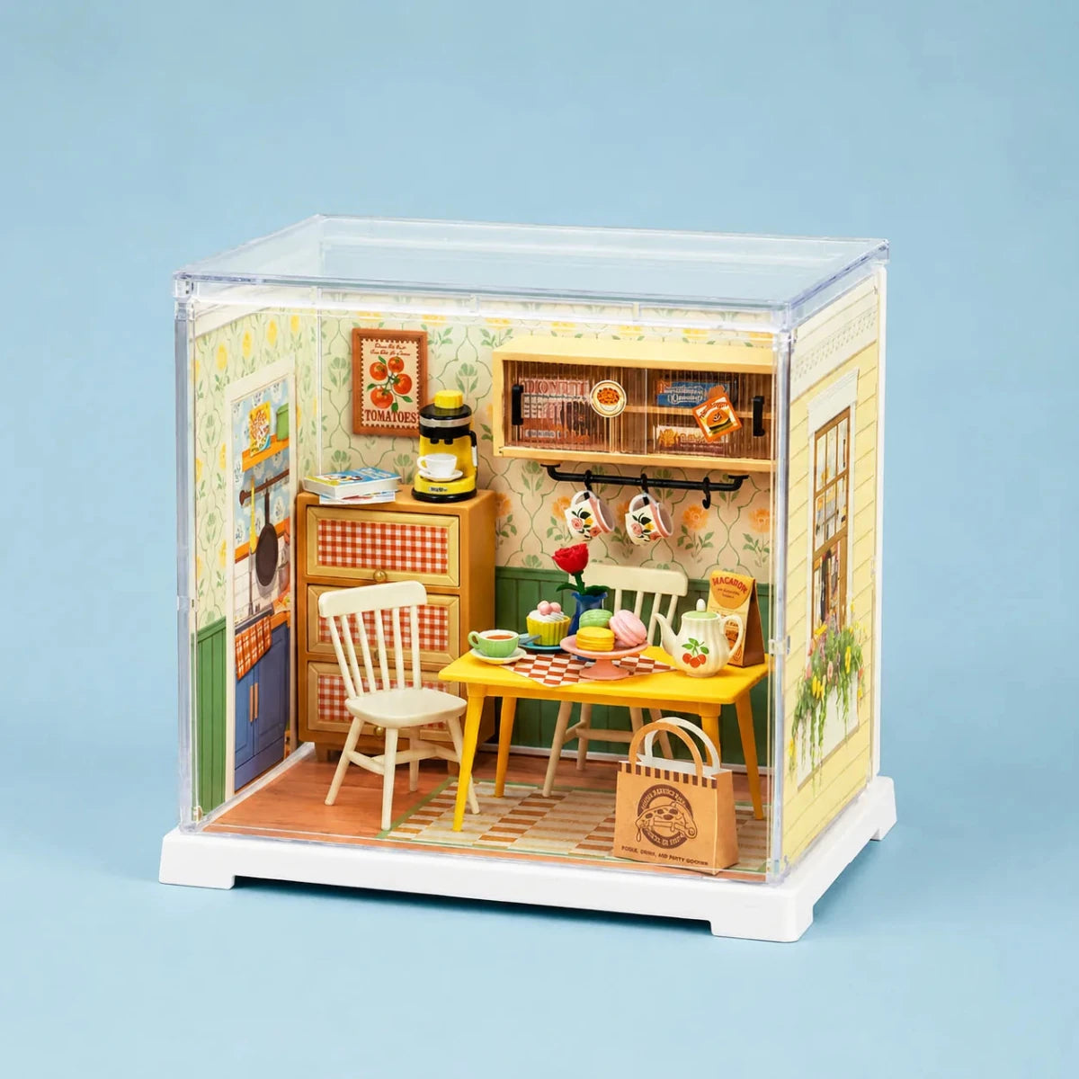 Rolife Mini Super Creator Floral Dining Room DIY Miniature - Little Worlds