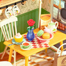 Rolife Mini Super Creator Floral Dining Room DIY Miniature