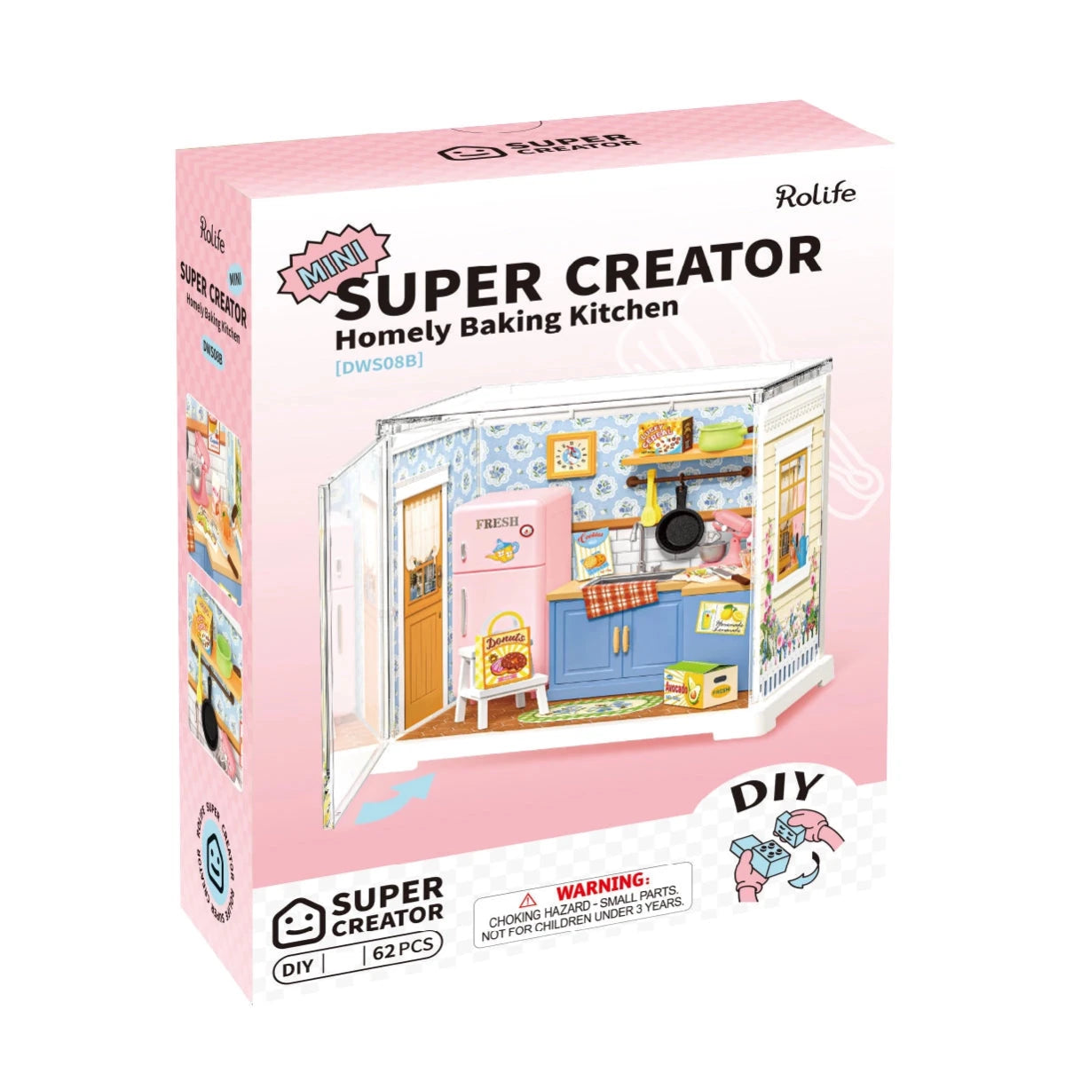Rolife Mini Super Creator Homely Baking Kitchen DIY Miniature - Little Worlds