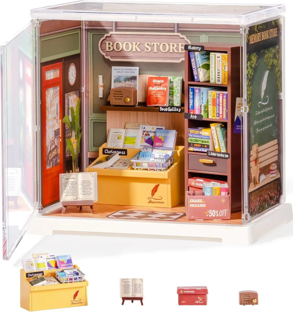 Rolife Mini Super Creator Memory Book Store DIY Miniature