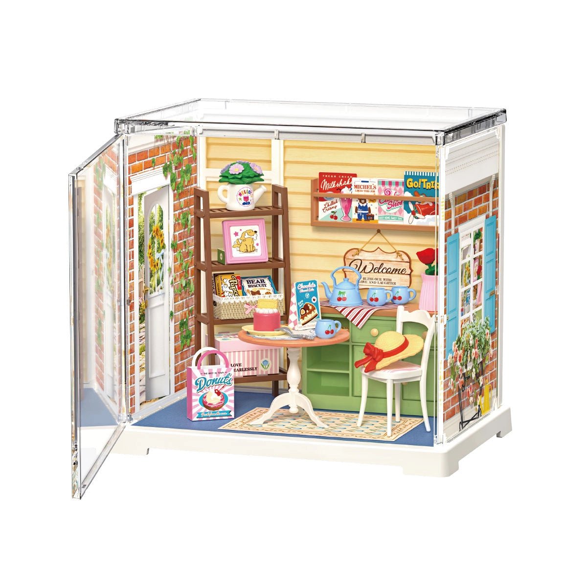 Rolife Mini Super Creator Sunshine Sip Porch DIY Miniature - Little Worlds