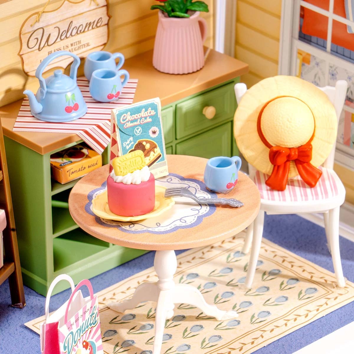 Rolife Mini Super Creator Sunshine Sip Porch DIY Miniature - Little Worlds