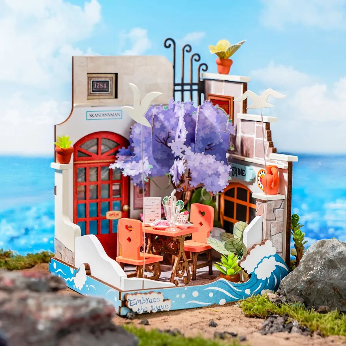 Rolife Seaside Restaurant DIY Miniature Kit - Little Worlds