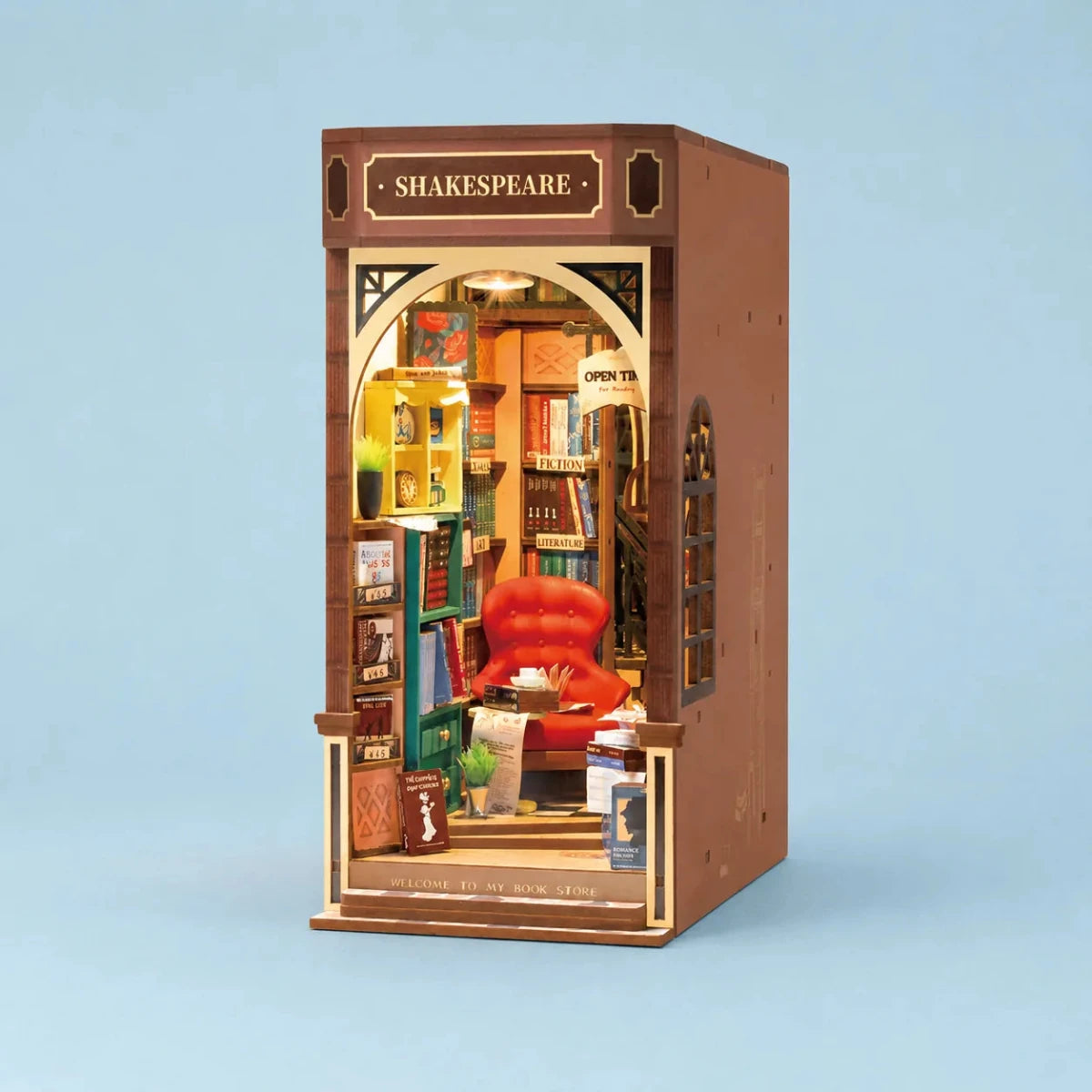 Rolife Shakespeare's Book Shop DIY Book Nook Kit - Little Worlds