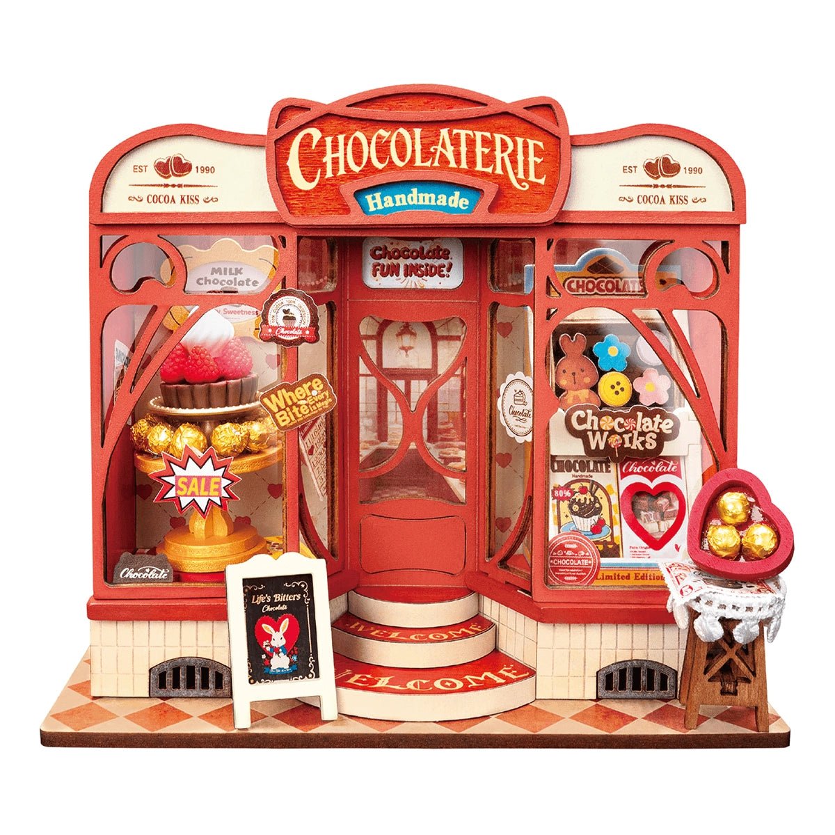 Rolife Sweet Chocolate Shop DIY Miniature Kit - Little Worlds