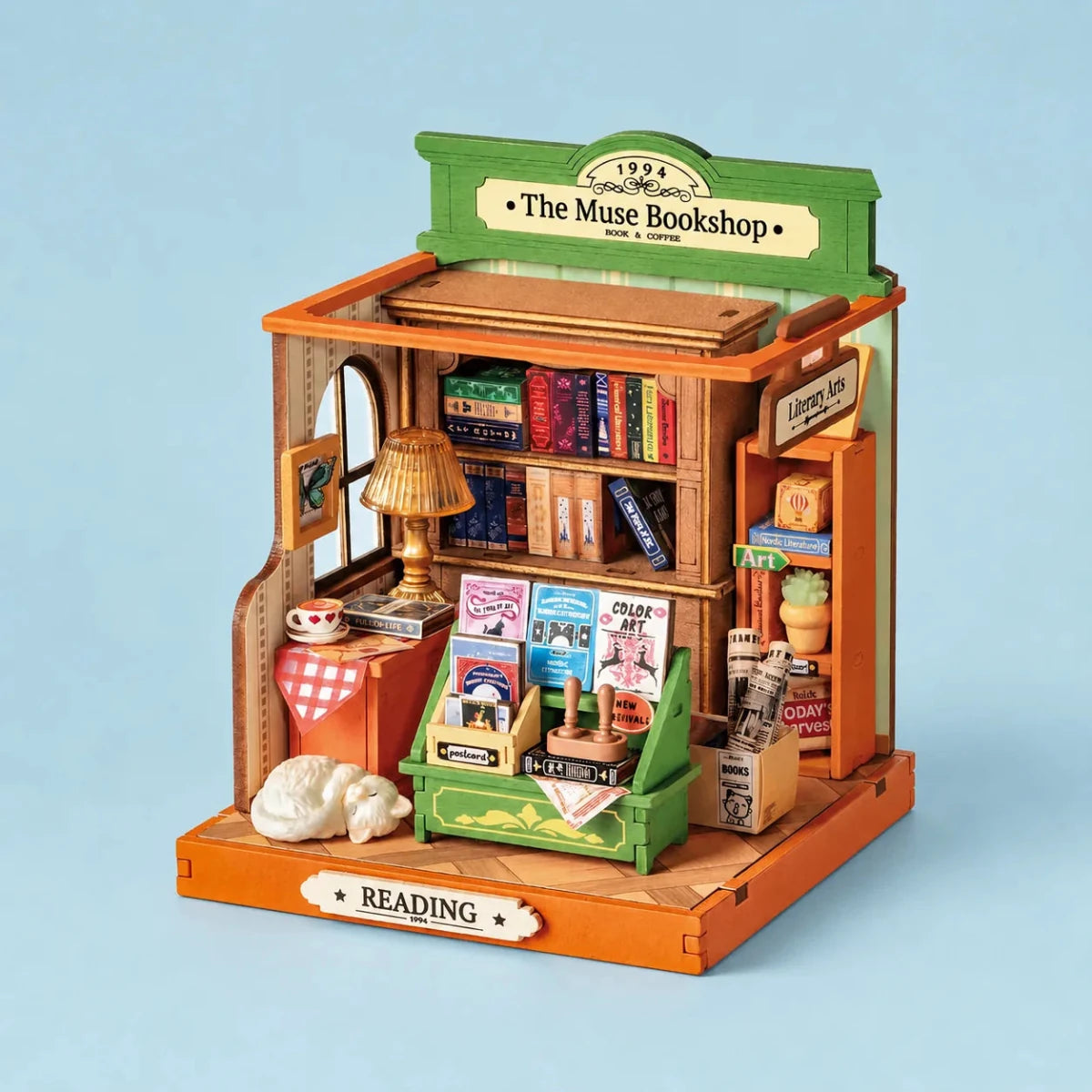 Rolife The Muse Bookshop DIY Miniature Kit - Little Worlds