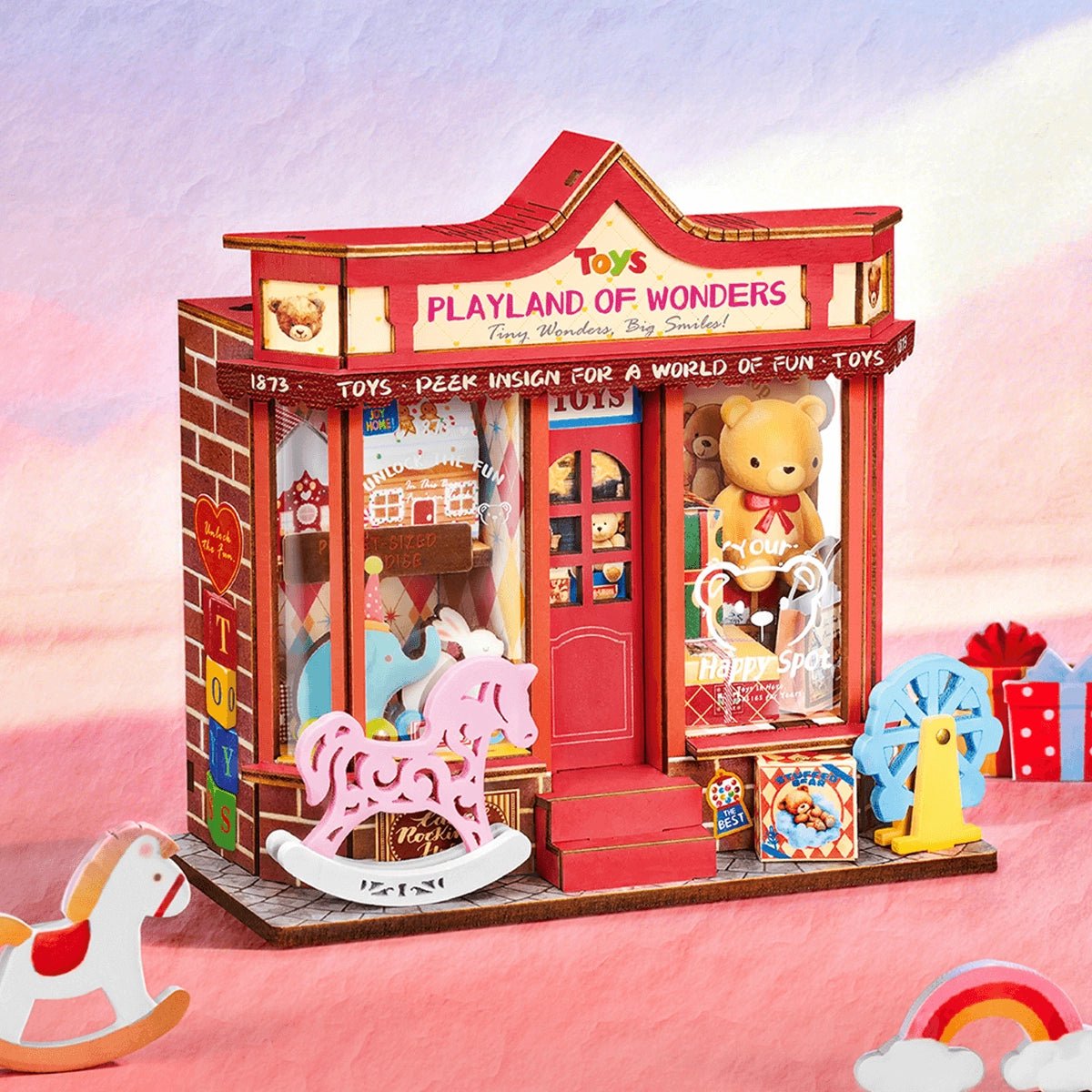 Rolife Whimsy Toy Shop DIY Miniature Kit - Little Worlds
