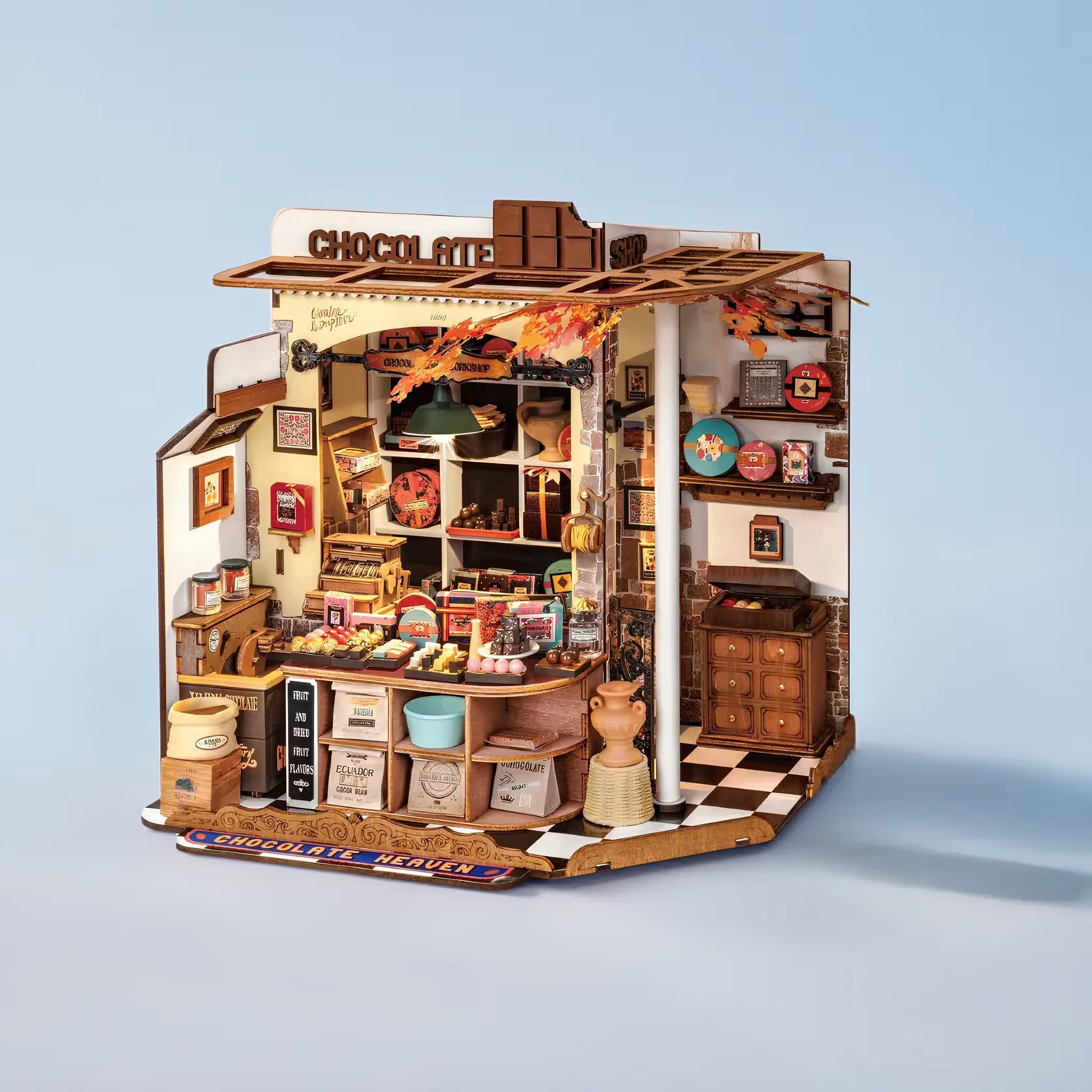 Rolife Henry's Chocolate Shop DIY Miniature Kit - Little Worlds