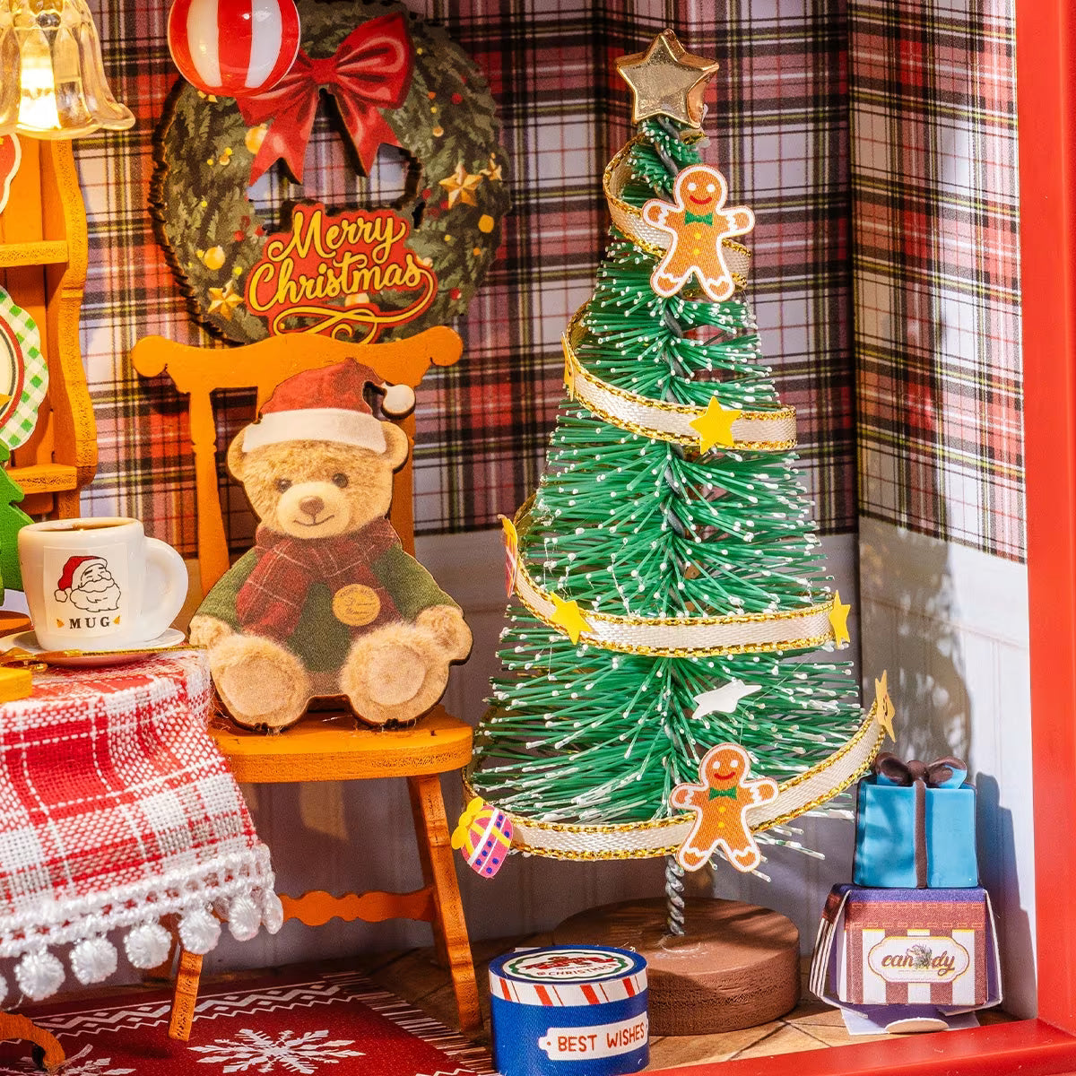 Rolife Christmas Eve Party DIY Miniature Dollhouse Frame - Little Worlds